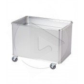 Chariot Alu SCLESSIN D1408/230 4 roul.  fond mobile 25kg avec pare-chocs
