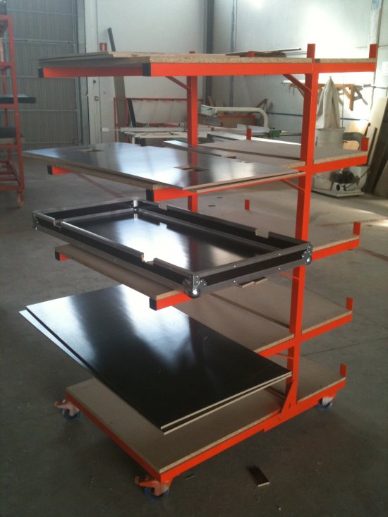 Fabrication Flight case : plateau de préparation de fabrication